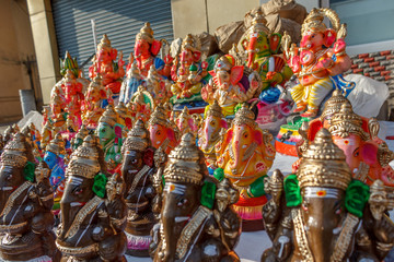 tiny lord colorful ganesha idols for golu Navaratri