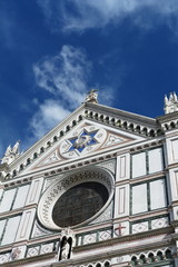 Fototapeta premium Detail of Santa Croce Basilica, Florence, Italy