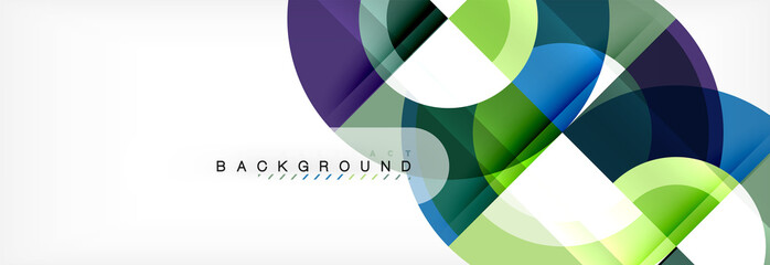 Vector circle abstract background