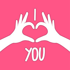 Obraz premium Hands making heart shape