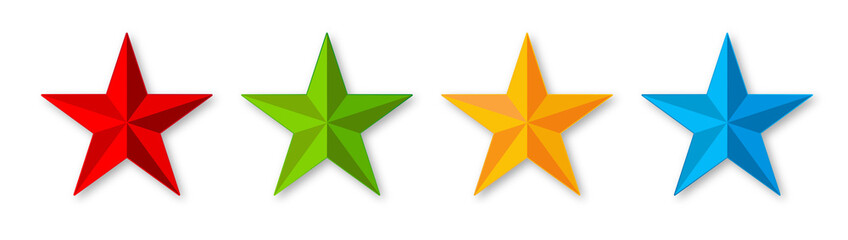 Etoiles avec effet relief