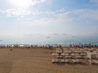 Bbeautiful sandy beach in Alicante. Spain.