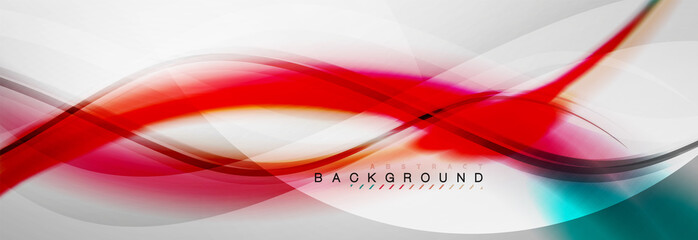 Smooth flowing wave motion concept background