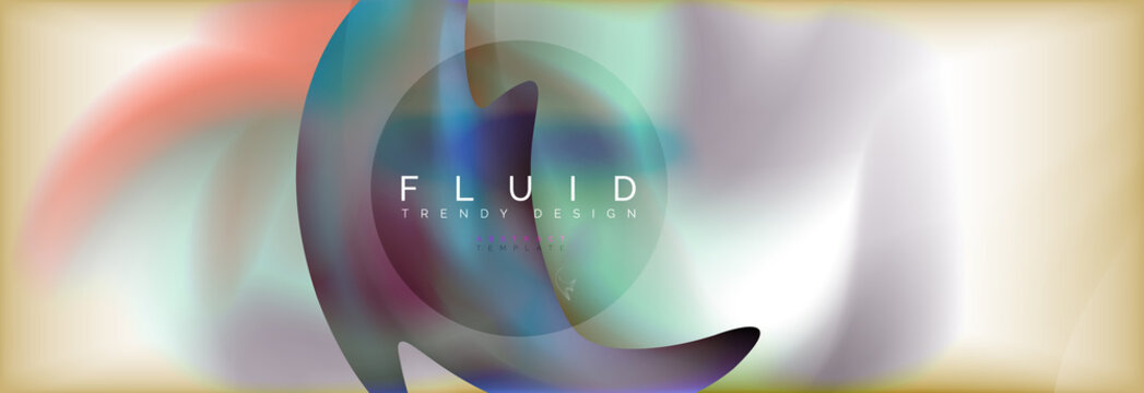 Abstract background holographic liquid colors design