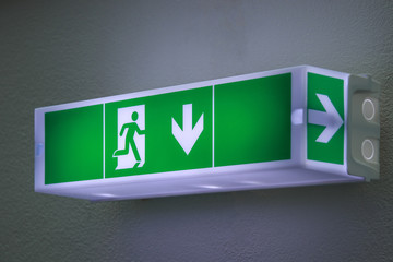 Leuchte Rettungsweg (schräg)