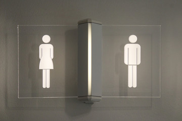 Damen/Herren Toiletten-Schild