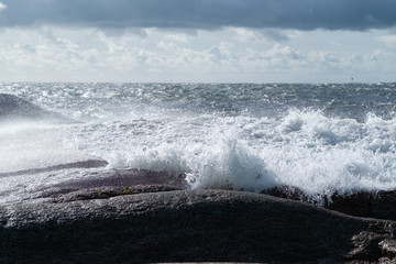 waves on the beach