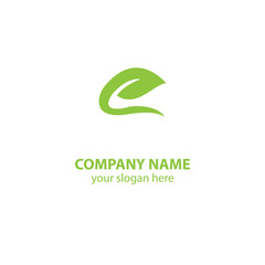 leaf nature logo design element