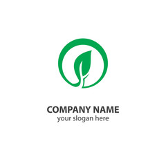 leaf nature logo design element