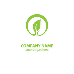 leaf nature logo design element