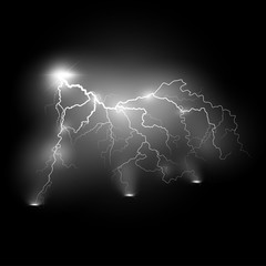 Vector illustration.Transparent light effect of