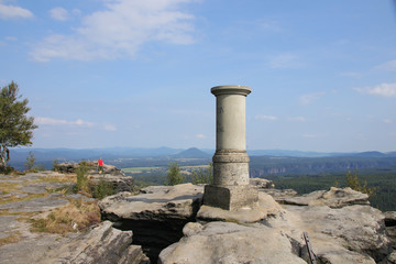 Großer Zschirnstein, höchster Berg in der sächsischen Schweiz, Aussicht 