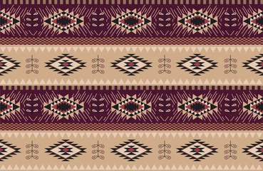 Fotobehang Abstract ethnic pattern. Background in navajo style © Oscar Ghost