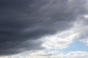 Storm clouds and blue sky on the Atherton Tablelands in Queensland, Australia