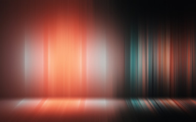 Abstract light effect texture green orange wallpaper 3D rendering