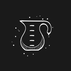 Sketch icon in black - Measure jug