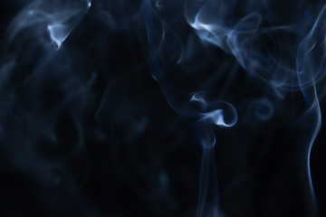 Abstract Smoke on Black Background