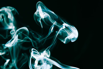 Abstract Smoke on Black Background