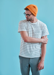 Young man isolated