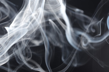 Abstract Smoke on Black Background