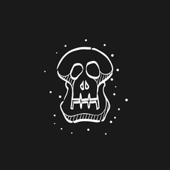 Sketch icon in black - Skeleton
