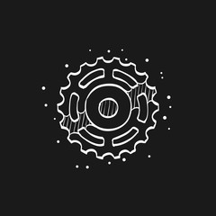 Sketch icon in black - Sprocket