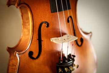 Baroque Violin - White background