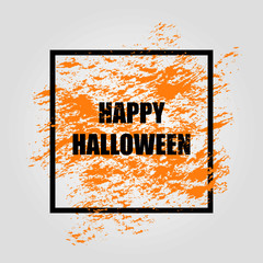 Halloween background with words HAPPY HALLOWEEN. Vector illustartion