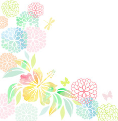 Pastel floral design