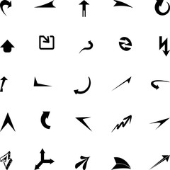 Verschiedene Pfeile, Pfeile, Symbole, Zeichen, Buttons, Vektor, Aufkleber Label