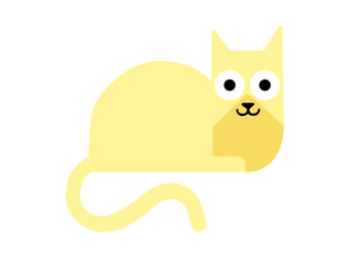 Brown cat cartoon drawing illustration