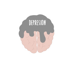 Depression brain vector