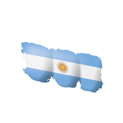 Argentina flag, vector illustration on a white background