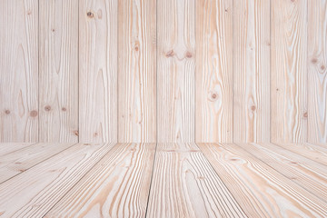 Fototapeta premium pink gold color wooden texture background, Empty wood table, Mock up for your product display or montage