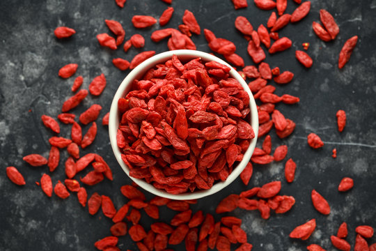 Dried fruits of Goji berries or wolfberry