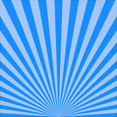 Blue abstract sun rays vector background