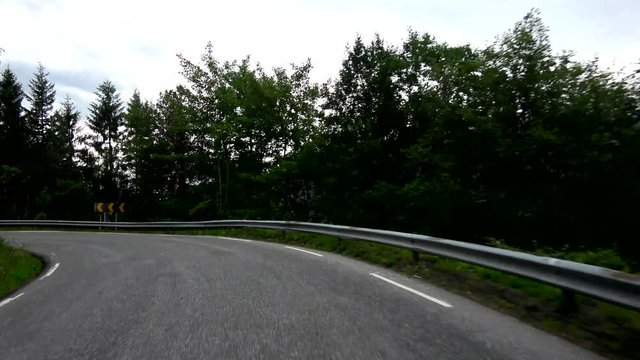 Fahrt auf Strasse 650 nach Gudbrandsjuvet, Norwegen
