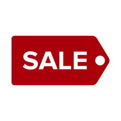 Sale banner template design, price tag icon