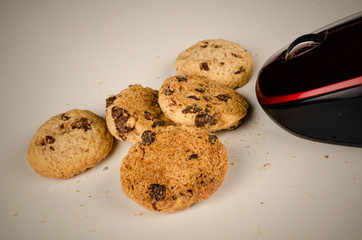 Mouse eating cookies