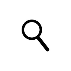 Magnifying glass vector icon