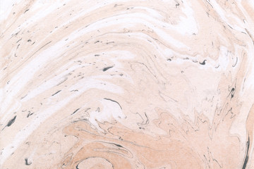 Ochre and white abstract marble background.