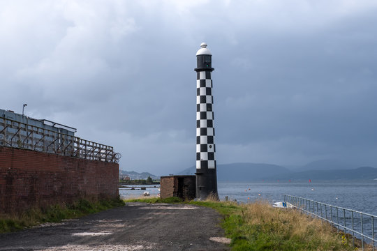 The Old West Quey Beacon Lighthouse at Port Glasgow
