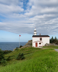 Fototapeta na wymiar Lobster Cove Head Lighthouse at Rocky Harbour in Newfoundland, Canada