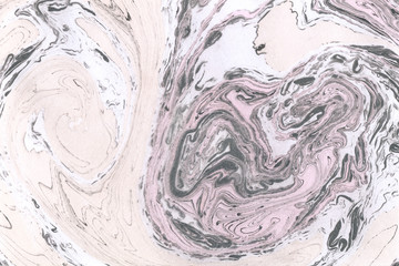 Ochre, pink and black decorative marble texture.