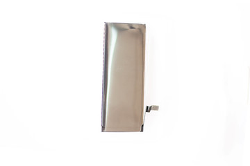 Aluminium bag package isolated on white with clipping path