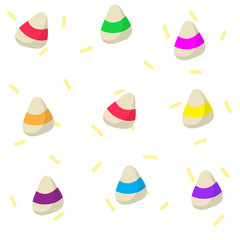 Pattern candy on the  background