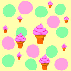 Pattern candy on the  background