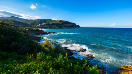 Plage de Fautea, Corsica, in summer