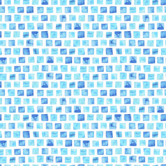 Fototapeta premium Abstract blue watercolor background.