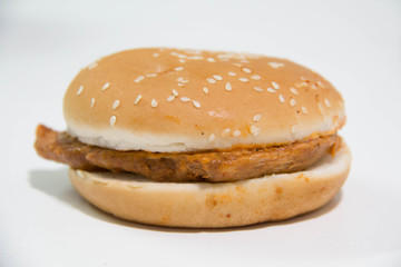 delicious fas food Burger for background
